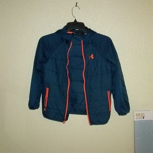 Under Armour boys size small Coldgear jacket blue
